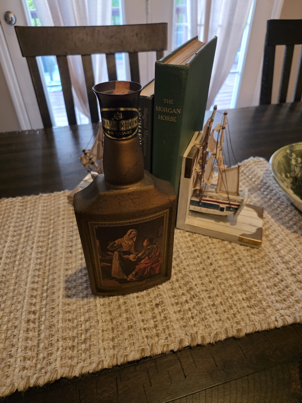 Jim Beam Decantor with Classical Scene